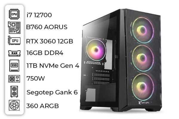 PTG - i7 12700 | RTX 3060 12GB (00912)