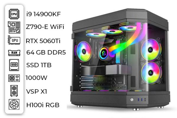 PC Đồ Họa -14900KF | RTX 5060Ti 12GB (00914)