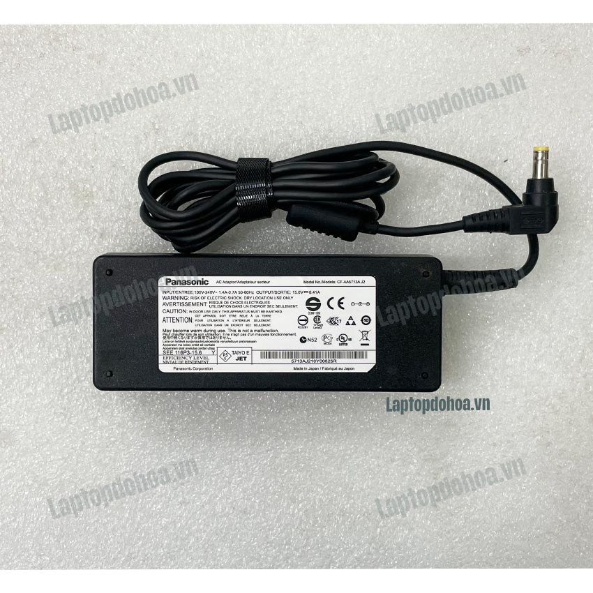 sạc laptop zin panasonic 15.6v - 6.41a