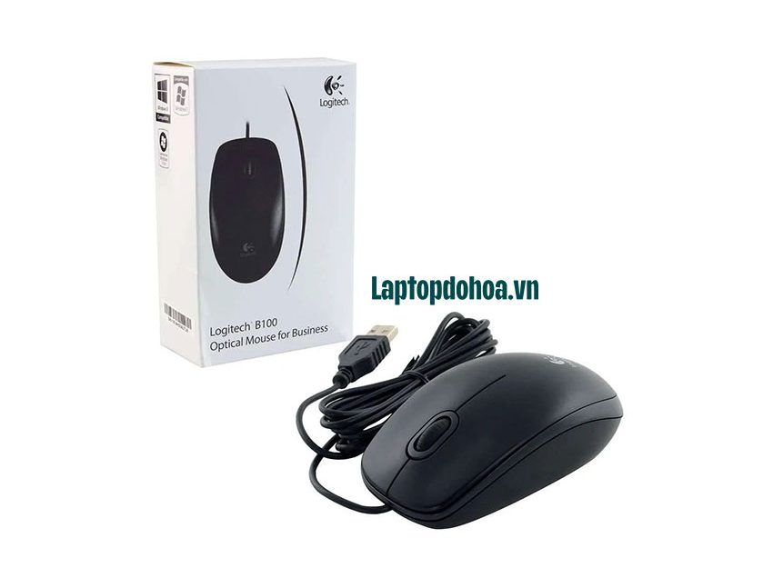chuột logitech B100 có dây chính hãng, BH 12 tháng